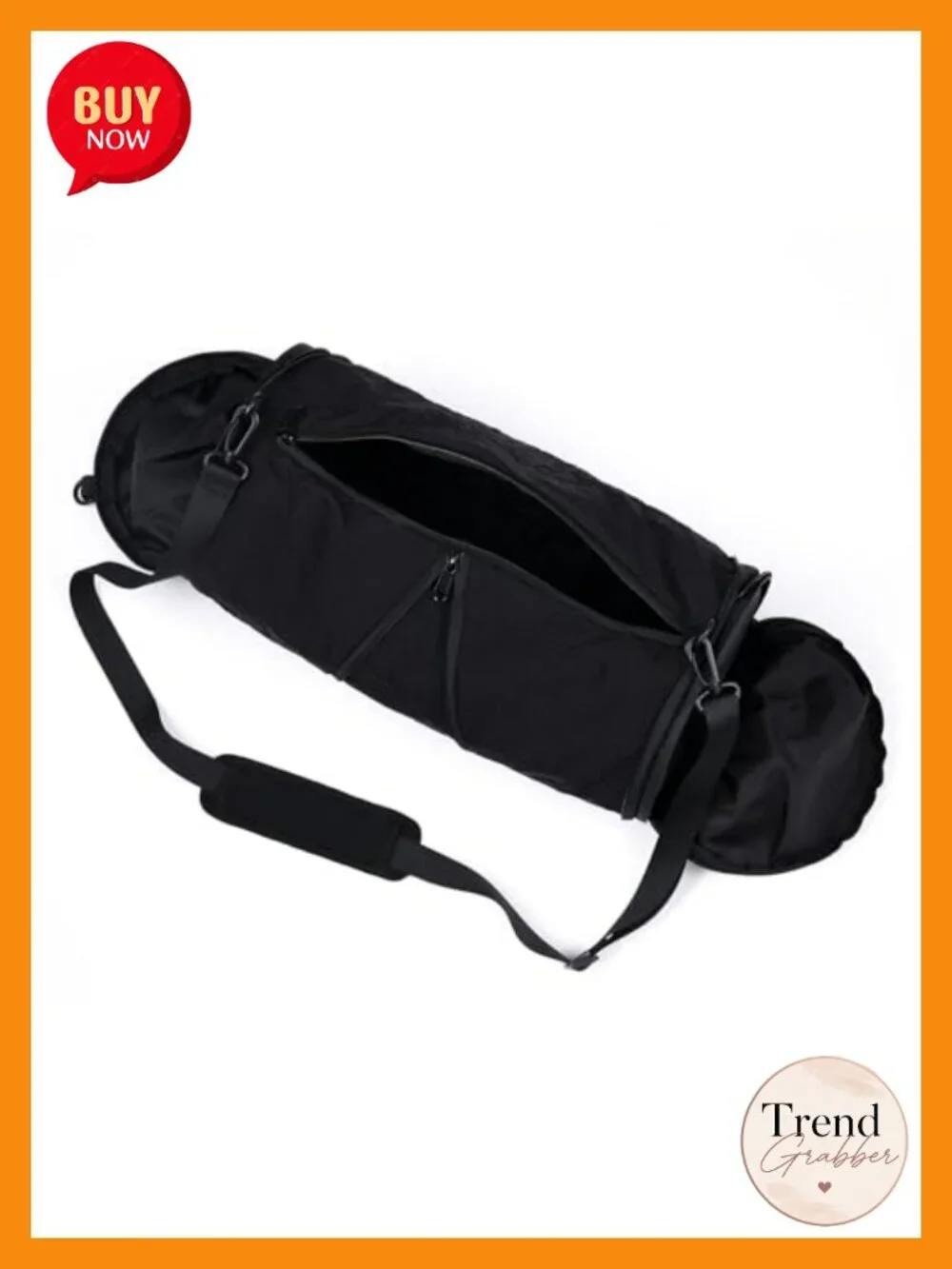 Expandable Round Crossbody Bag Waterproof Nylon Sling Purse